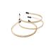 Elegant Gold Metal Hair Ties - Vintage Chic Headbands for Women & Girls - 3 Stylish Designs - Buy Online on GoSupps.com