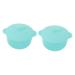 Frcolor 2 pieces wax melted silicone shine mini heating children bowls with lid silicone bowl with lid hair removal wax silicone wax wax bean warmer 13.5x11.5cmx2pcs gr nx2st