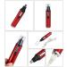 USB Rechargeable Nose Hair Trimmer - Waterproof Dual Edge Electric Trimmer for Men & Women | Portable Ear & Nose Hair Grooming Tool in Red - Buy Online on GoSupps.com