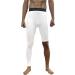 Jonscart One Leg Compression Tights Long Pants Basketball Sports Base Layer Underwear Active Tight White-right-long Large - Buy Online on GoSupps.com
