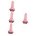 Beavorty 4PCs Massage Roller Body Derma Roller Percussion Body massage Yoga Roller Stick Body massage device Pearl massage devices Hand massage devices Body massage frames Rosa 14.5x7.5cmx4pcs Rosax4st