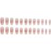 24Pcs/Set Press On Nails Love powder blusher bright diamond chain nail white Length False Nails Acrylic Fake Nails Full Cover Nails Tips Artificial Finger Manicure Press on nails for Women and Girls - Buy Online on GoSupps.com