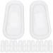 Healvian 20 pairs of non-slip nose pads made of silicone glasses pads air chamber made of silicone nasal cushion for optical glasses nasal cushion for glasses.