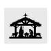 2 x "Christmas Nativity Scene" microfiber lens/glasses cleaning cloths (LC00024190)