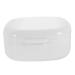 Sewoart storage box for prostheses bathing box for prostheses prosthesis holder prostheses in pocket format container for artificial teeth dentures older white pp container box white 8.00x7.70x3.50cm