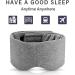 Buy Sleep Mask for Men & Women | Soft Cotton Eye Mask with Adjustable Straps | Light Blocking Blinder for Travel Napping & Meditation (Grey - Buy Online on GoSupps.com