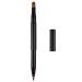 Exquisite Professional Lip Brush Applicators-Retractable Lipstick Brushes- Lipstick Gloss Makeup Brush Tool For Women and Girls (Two-Head-Black)