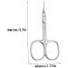 Cuticle Scissors Stainless Steel Manicure Grooming Scissors Curved Slice Pedicure Tool for Nail - Buy Online on GoSupps.com