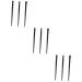 Baluue 9 Pcs Eyeliner Brush Eyebrow Brush Fine Point Eyeliner Brush Angled Eyeshadow Brush Black