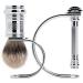 Mercury Chrome Razor Set with Brush & Stand | Ideal for Wet Shaving | Made in Germany - Buy Online on GoSupps.com