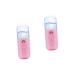 HAPINARY 2pcs Handheld Spray Device Face Steamer Steamer for Face Air Humidifier Makeup Device Pink