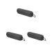 Electric Toothbrush Travel Case Pressure Resistant EVA Protection 3 Pack Set (Black)
