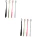 Angoily 8 Pcs Soft Toothbrush Travel PP Small Toothbrush Soft Fur