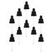Healifty Glass Dropper Glass Dropper Glass Dropper 10 Sets Essential Oil Dropper Head Cosmetic Liquid Containers Plastic Pressure Ring Plastic Pipettes Plastic Pipettes Plastic Pipettes