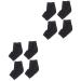 FRCOLOR 4 Pairs Gel Socks Cake Decorations with Mermaids Moisturising Heel Socks Spa Socks Without Toes Foot Socks Silicone Gel Casual Socks Ordinary Men and Women
