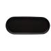 Plates Ceramic Matte Plates Oval Disc Irregular Disc Salad Plates for Fruit Cheese Dessert Lunch and More Household Tableware Snack Plate (Color : Black Size : 40cm)