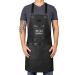 StyleCraft Heavy Weight Waterproof Professional Barber-Salon Apron Cross Back Strap and Pockets Black