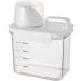 Feegow 1Pc Transparent White Laundry Detergent Dispenser Airtight Detergent Dispenser Multi-Purpose Washing Powder Dispenser Washing(1100ML) - Buy Online on GoSupps.com