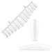 Ballerina artificial nails tips 360 pieces pack transparent-milky in storage box