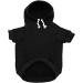 Izefia Dog Hooded Sweater - Warm Cotton Pet Jacket for Small & Medium Dogs (Black XL) | Stylish Dog Clothing - Buy Online on GoSupps.com