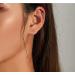 Earrings for Women 1 Piece Vintage Sterling Silver Dragonfly Ear Cuff for Women Ear Clip Simple Style Jewelry Set Friendship Gift - Buy Online on GoSupps.com
