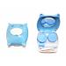 Contact Lens Case Storage Container Case Set Mirror Mini Pig Blue