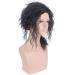 Stylish Long Curly Black Wig for Weddings Runway Interviews & Cosplay - Men's Fashion Hairpiece - Buy Online on GoSupps.com