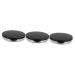 Beavorty 6 Pcs Loose Powder Box Plastic Case Plastic Mirror Travel Make up Mirror Compact Case with Mirror Empty Loose Powder Pot Mirror and Elasticated Net Sifter 5g Powder Case Black Mat 7.5x7.5cmx3pcs Blackx3pcs