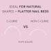 Kiara Sky Professional Non C Curve XXL Nail Tips - Clear Square - International Shipping Available - Buy Online on GoSupps.com