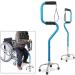 Walking Stick Scalable Walking Stick Healthcare Aluminum Walking Aid Four-Legged Anti-Shock Elderly Crutches with Light for Outdoor Climbing Innovate - Buy Online on GoSupps.com