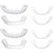 Buy CJBin 2 Pairs Lightening Immediate Veneers Teeth Set - Top & Bottom Dentures for Men & Women | Best Whitening Alternative for Bad Teeth - Buy Online on GoSupps.com
