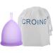 CROING Men's Menstruationstasse - 2 Pieces Purple Menstrual Cup for Comfortable Period Care - Buy Online on GoSupps.com