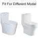 Toilet Seat Soft Close White D Shape Soft Close Toilet Seat - Top Fixing Quick Realease Toilet Seat for Easy Cleaning Sturdy UF Materials 02K Little Surprise - Buy Online on GoSupps.com