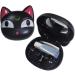 Duehut Anime Cute Cat Contact Lens Container - Portable Travel Box Kit with Cleaner Solution & Tweezers for Home & Office - Buy Online on GoSupps.com