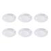 Zerodeko 6pcs Ceramic Saucer Sauce Storage Container Snack Bowl Japanese Soy Sauce 5inch Round Plate Pinch Prep Bowls Ketchup Seasoning Small Dipping Snack Plate Ceramics White re-usable