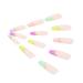 Vatocu Coffin False Nails - Long French Press On Nails Glitter Rainbow Art Ballerina Shape - 24 Pcs Acrylic Stick-On Nails for Women & Girls - Buy Online on GoSupps.com