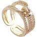 Bingdonga Ring Zirkonring adjustable open ring female in the tidal network red design index finger ring fashion personality ring rings for women