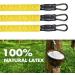 Yellow Ankle Resistance Bands Set for Glutes & Legs Workout - Home Gym Exercise Equipment for Women & Men - Buy Online on GoSupps.com