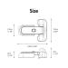 DROM Baby Refrigerator Fridge Freezer Door Lock - Childproof & Easy to Install - No Tools Needed - White - Buy Online on GoSupps.com
