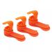 Dongker Magnetic Clip 3 Receptive Magnetic Tube Clip tactical drinking system bracket for camping hiking outdoor water bladder hose clip orange