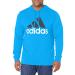 adidas Men's Essentials Logo Hoodie Small Shock Blue/Black