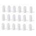 Anneomas 1 sentence 18 pieces gauze fingerlings Tools for toddlers rubber tooth cleaning of milk stains cleaning milk small children's milk cleaning tool white one-way finger bed