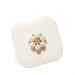 Nfegsiya contact lens container contact lens box for women eye contact lens box container holder case beautiful travel bag (color: white)