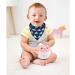 Yafane Baby Triangle Bibs 8 Pack - Soft Cotton Neckerchiefs & Burp Cloths for Boys & Toddlers | Absorbent Light Blue - Buy Online on GoSupps.com