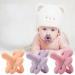 Three multi-colored silicone baby pacifiers flower-shaped silicone bite music chew toys and comfort the baby