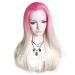 Buy Women s Synthetic Lace Front Wig - Medium Straight Pink Ombre Natural Costume Wig - International Shipping Available - Buy Online on GoSupps.com