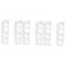 Gel Toe Separators Dividers 3 Pairs Five Splitter Hammer Silicone Gel Silicone Hallux Valgus Rubber Little Separator Foot Big Toe Separator Whitex3pcs 9.5x2.7mx3pcs