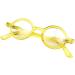LONDON MOLE Transparent Yellow Reading Glasses 2.0x | Stylish Round Cool Readers with Spring Hinges | Men's Women's Unisex Eyewear - Buy Online on GoSupps.com