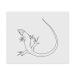 LC00023395 Microfiber Lens/Eyeglass Cleaning Cloths Curly Green Lizard Pack of 2