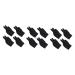 FOMIYES 12 Pcs Anti-scalding Gloves Curling Wand Curling Iron Mitts Hair Curling Finger Gloves Hair Curler